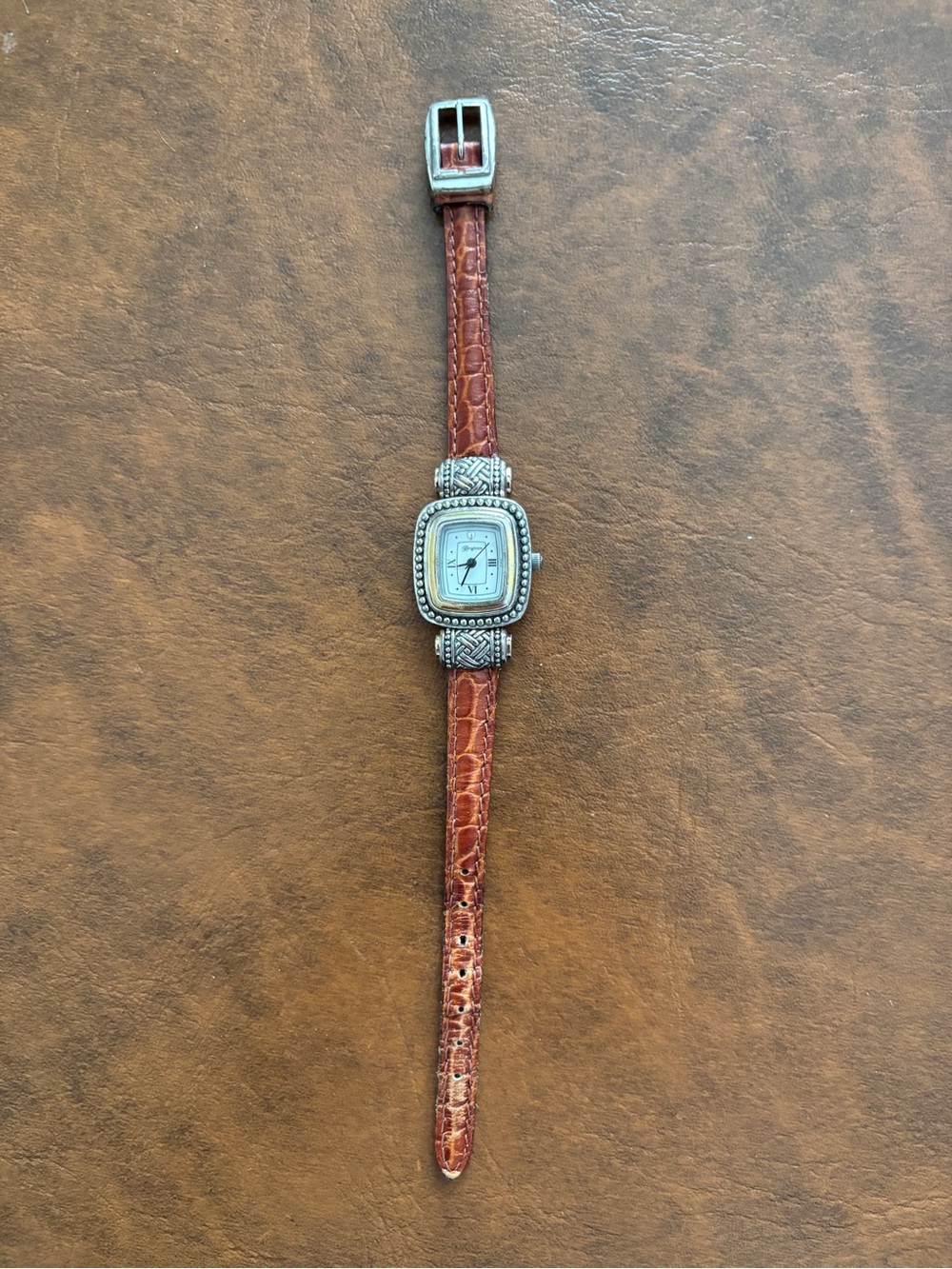 Brighton Black/Brown double sided leather watch